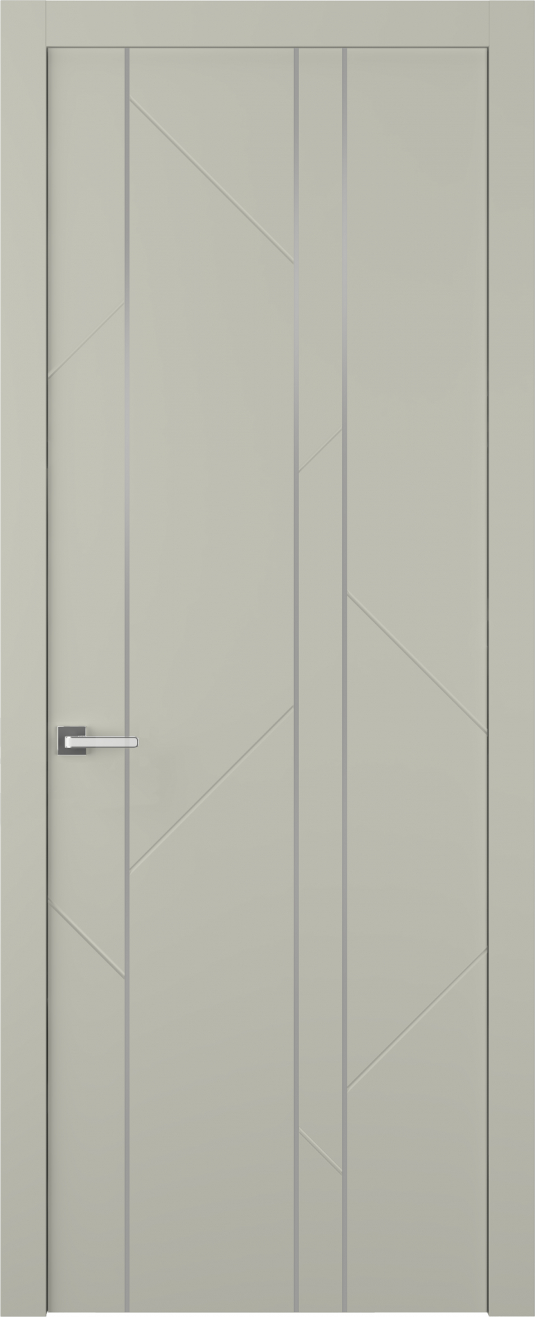 межкомнатные двери  Belwooddoors Флекс 1 хром эмаль шёлк