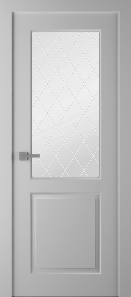 межкомнатные двери  Belwooddoors Альта витраж 39 эмаль пепельная