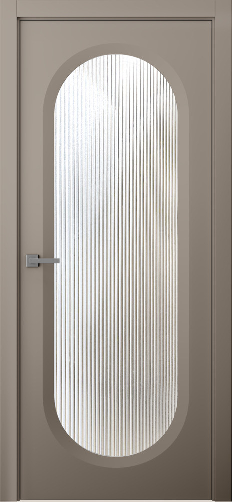 межкомнатные двери  Belwooddoors Аргентум 1В Волна эмаль мокко