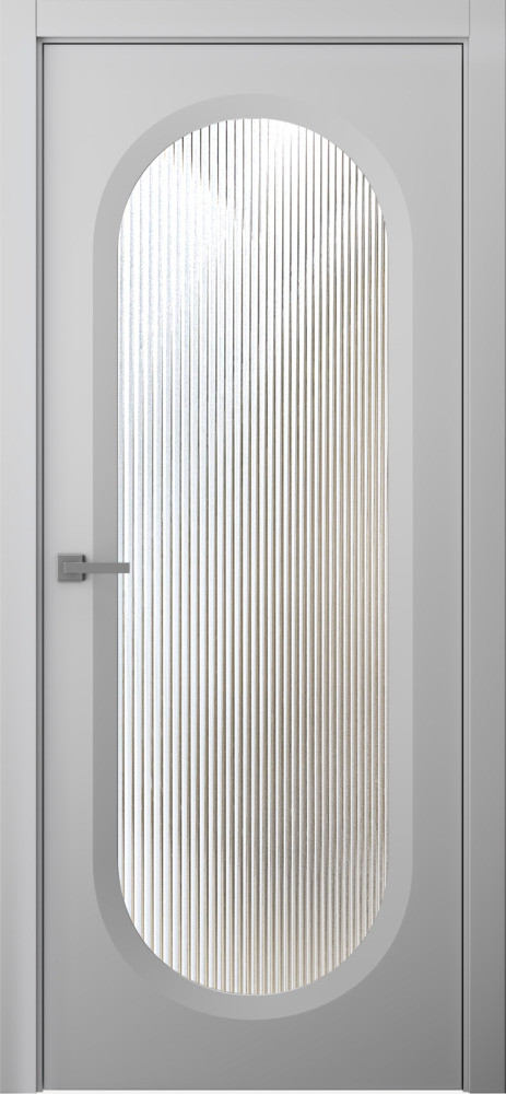 межкомнатные двери  Belwooddoors Аргентум 1В Волна эмаль пепельная