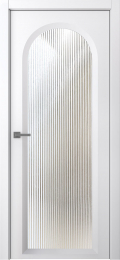 	межкомнатные двери 	Belwooddoors Аргентум 1E Волна эмаль белая