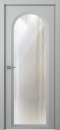 	межкомнатные двери 	Belwooddoors Аргентум 1E Волна эмаль светло-серая