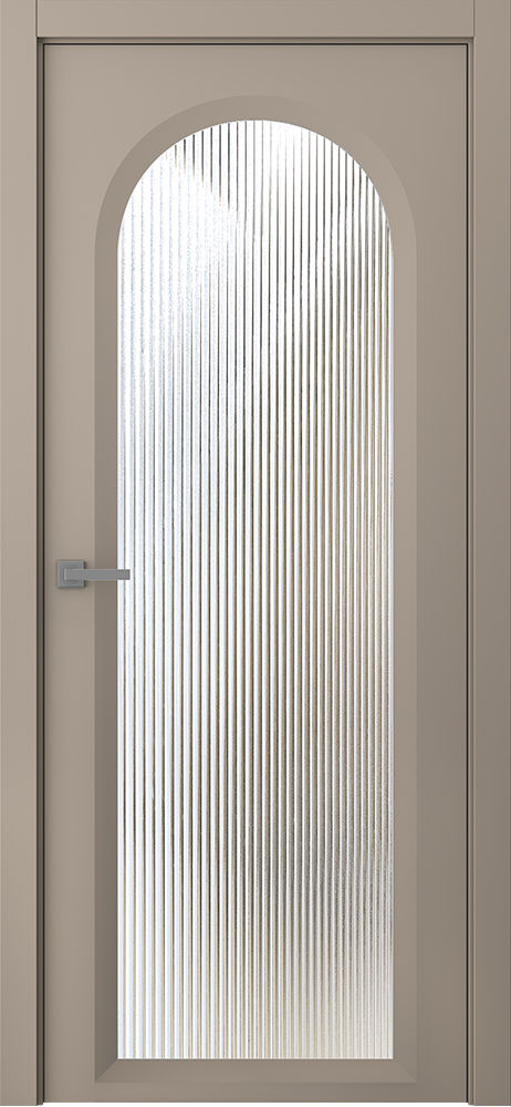 межкомнатные двери  Belwooddoors Аргентум 1E Волна эмаль мокко
