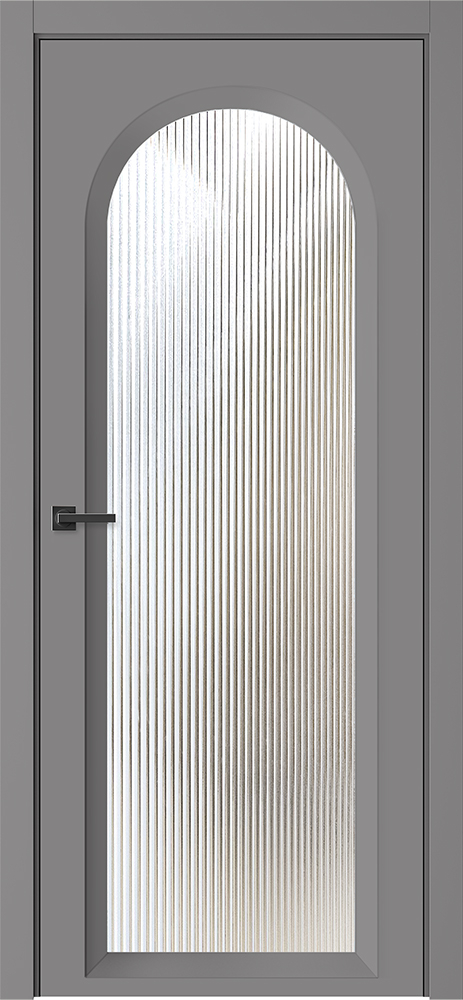 межкомнатные двери  Belwooddoors Аргентум 1E Волна эмаль графит