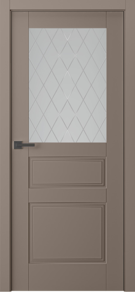 межкомнатные двери  Belwooddoors Инари витраж 39 эмаль мокко