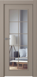 	межкомнатные двери 	Belwooddoors Ламира 1 прозрачное эмаль мокко