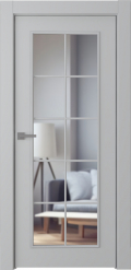 	межкомнатные двери 	Belwooddoors Ламира 1 прозрачное эмаль пепельная