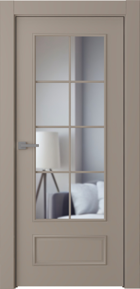 межкомнатные двери Belwooddoors Ламира 5 прозрачное эмаль мокко