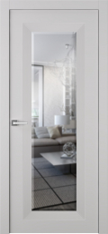 	межкомнатные двери 	Belwooddoors Либра 1 зеркало эмаль пепельная