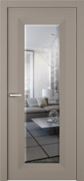 	межкомнатные двери 	Belwooddoors Либра 1 зеркало эмаль мокко