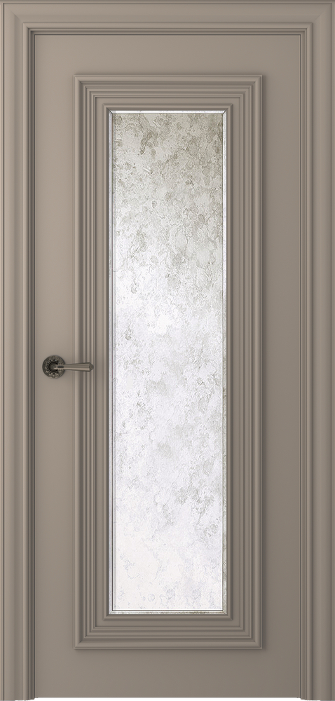 межкомнатные двери  Belwooddoors Палаццо 1 зеркало состаренное эмаль мокко