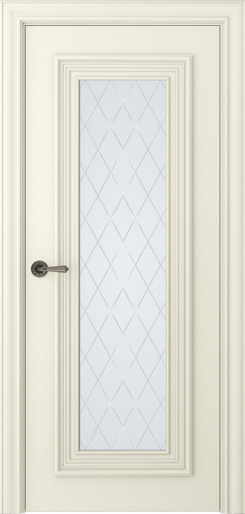 межкомнатные двери  Belwooddoors Палаццо 1 витраж 39 эмаль шампань