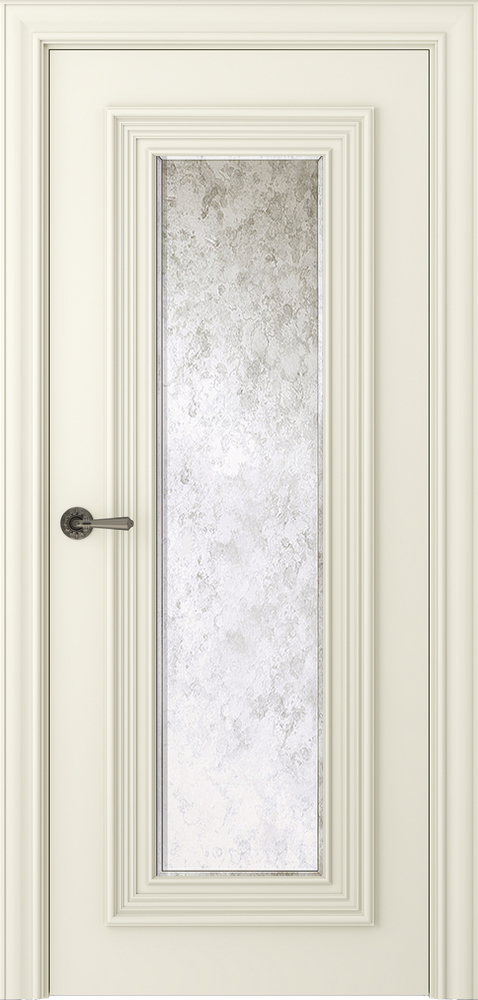 межкомнатные двери  Belwooddoors Палаццо 1 зеркало состаренное эмаль шампань