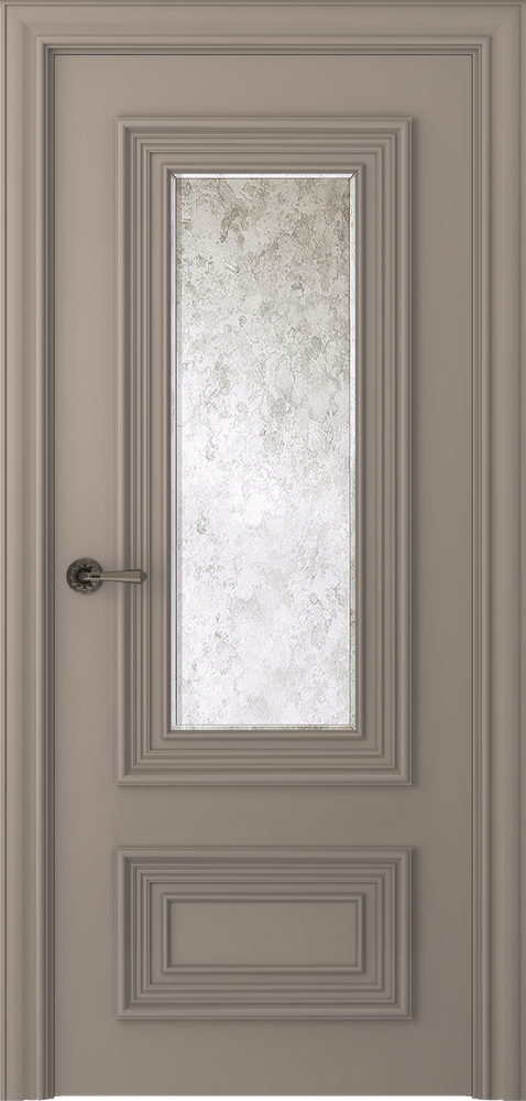 межкомнатные двери  Belwooddoors Палаццо 2 зеркало состаренное эмаль мокко