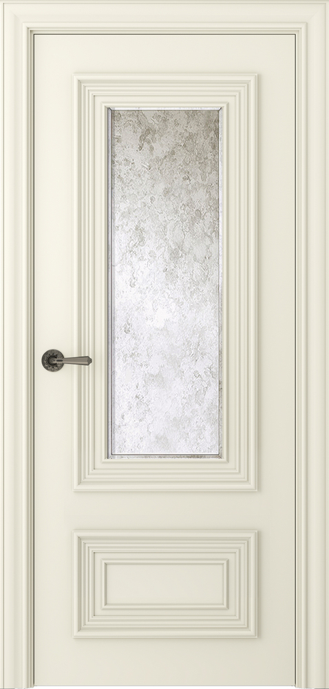 межкомнатные двери  Belwooddoors Палаццо 2 зеркало состаренное эмаль шампань